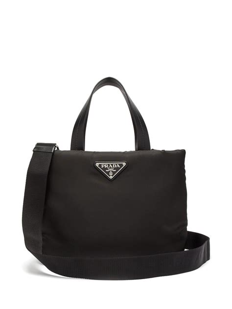 prada black mini pouch|Prada nylon tote bag small.